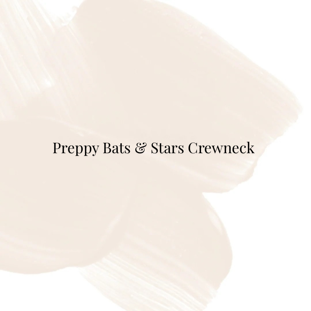 Preppy Bats & Stars Crewneck