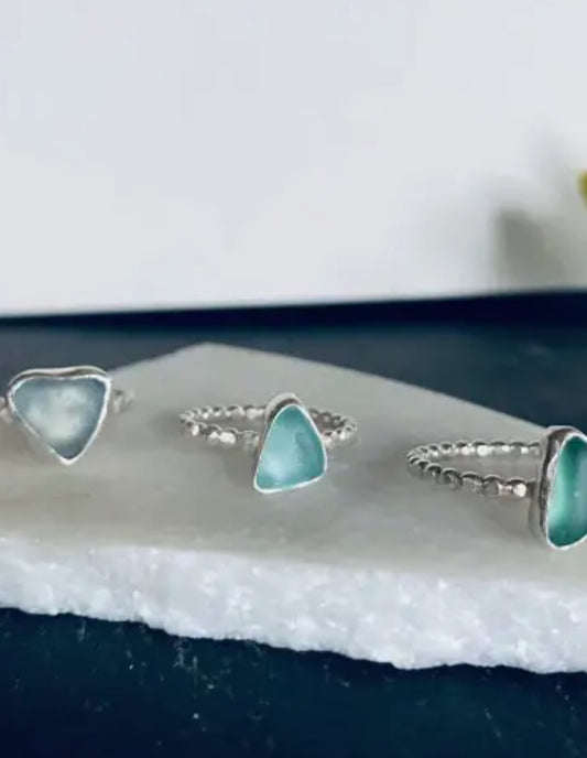 Dainty Seaglass Ring
