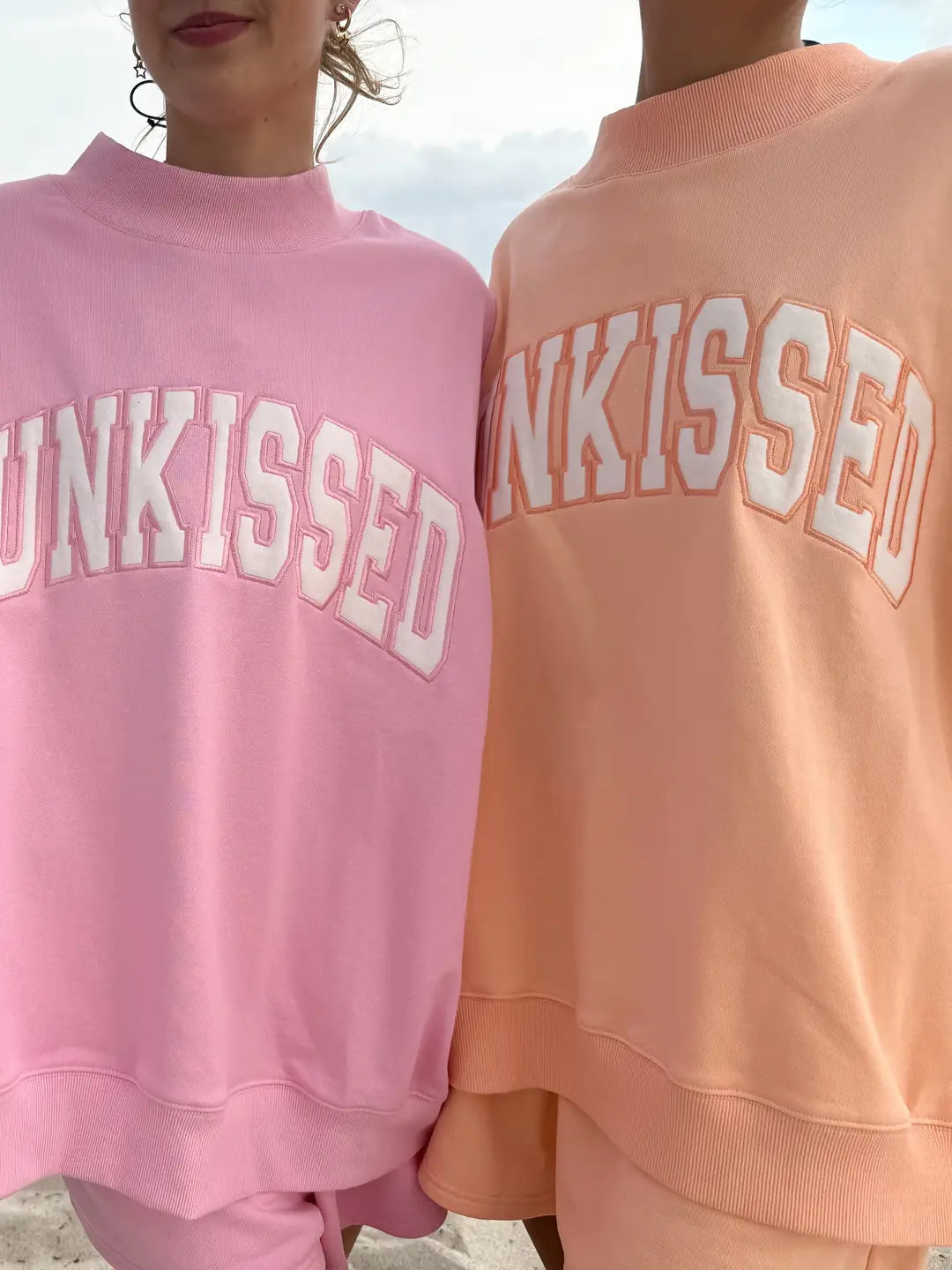 PREORDER Papaya Sunkissed Embroidered Mockneck Sweatshirt
