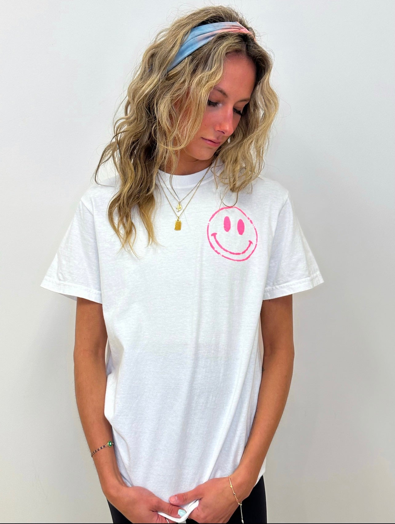 WHERE’S MY CABANA BOY SMILEY TEE (White):