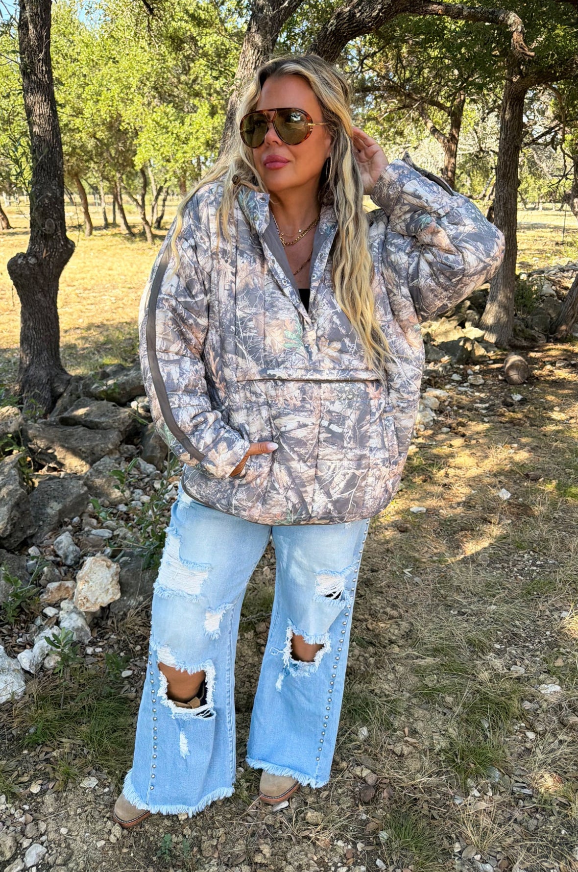 Preorder Outdoorsy Woods Camo Puffer Jacket