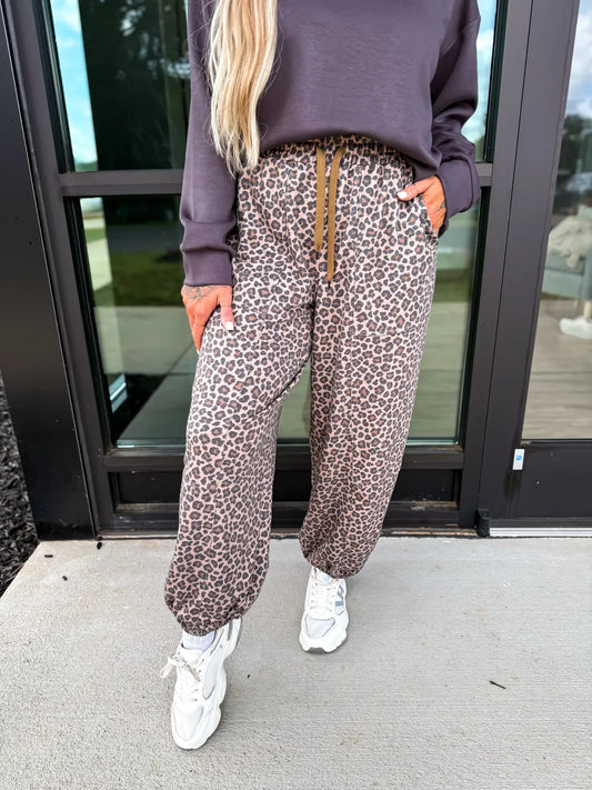 PREORDER Leopard Cloud Joggers