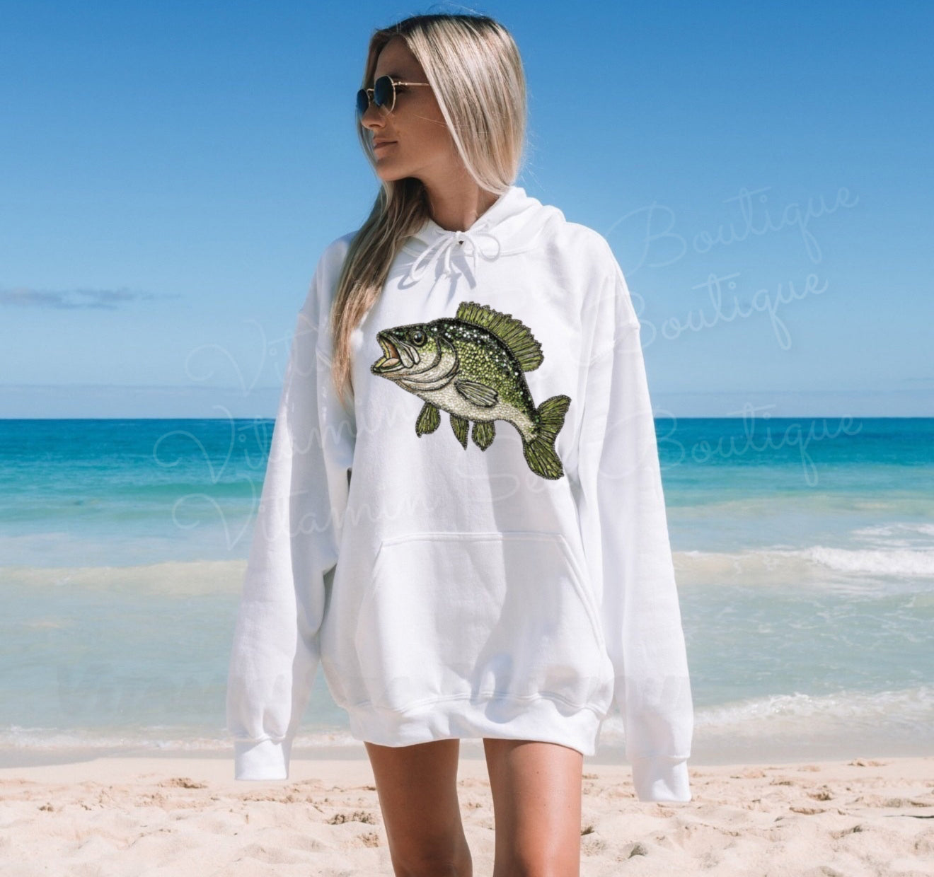 Faux Rhinestone Bass Sweatshirt/Hoodie