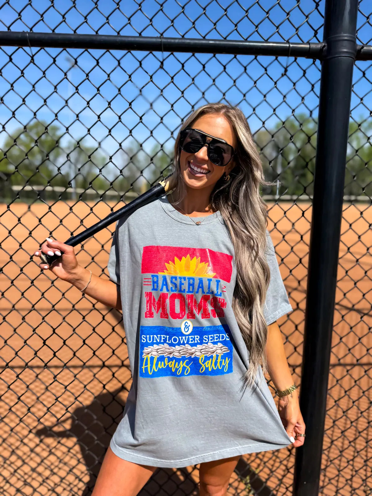 Baseball Moms Sunflower Seeds Tee