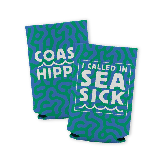 Green Coral Sea Sick Koozie
