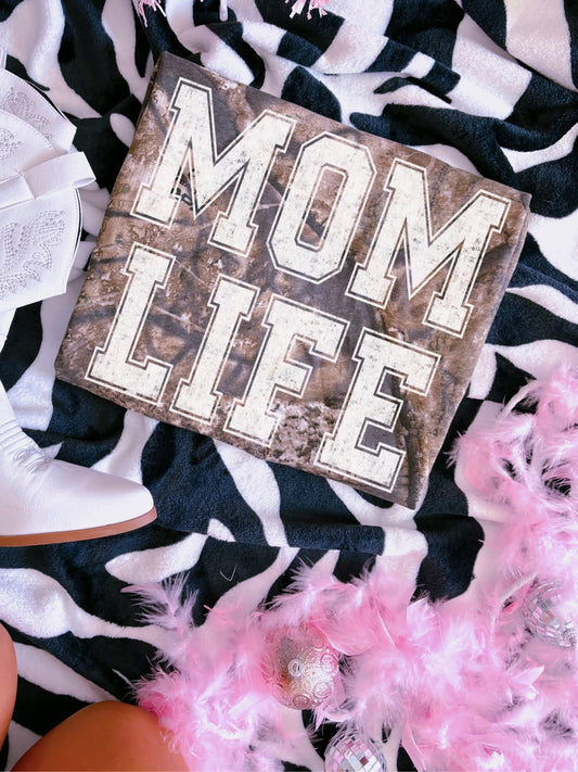 Mom Life Camo Tee