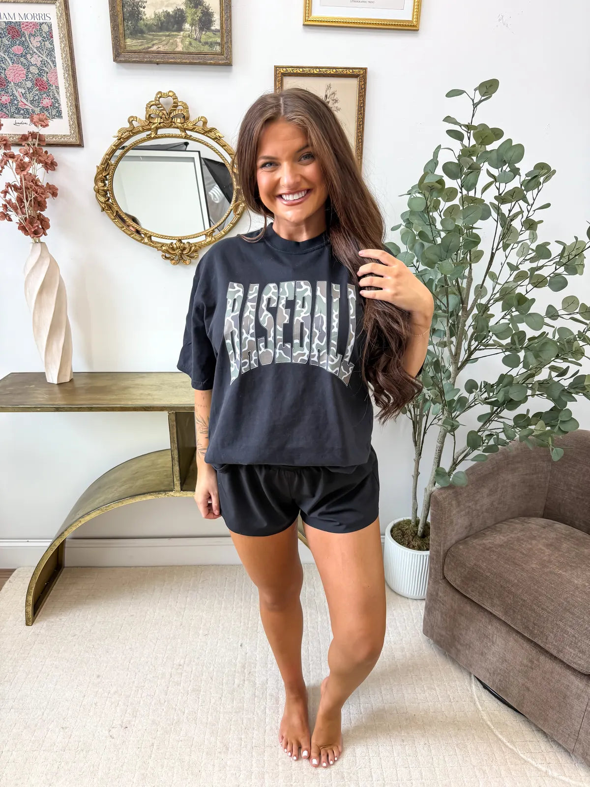 Camo Baseball Tee