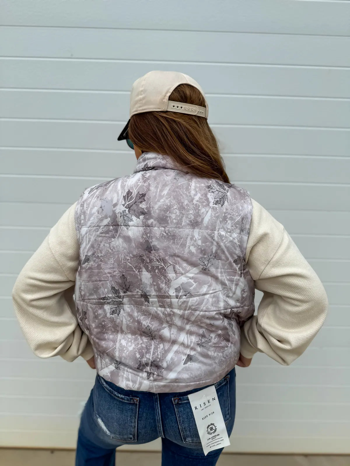 Light Gray Camo Puffer Vest
