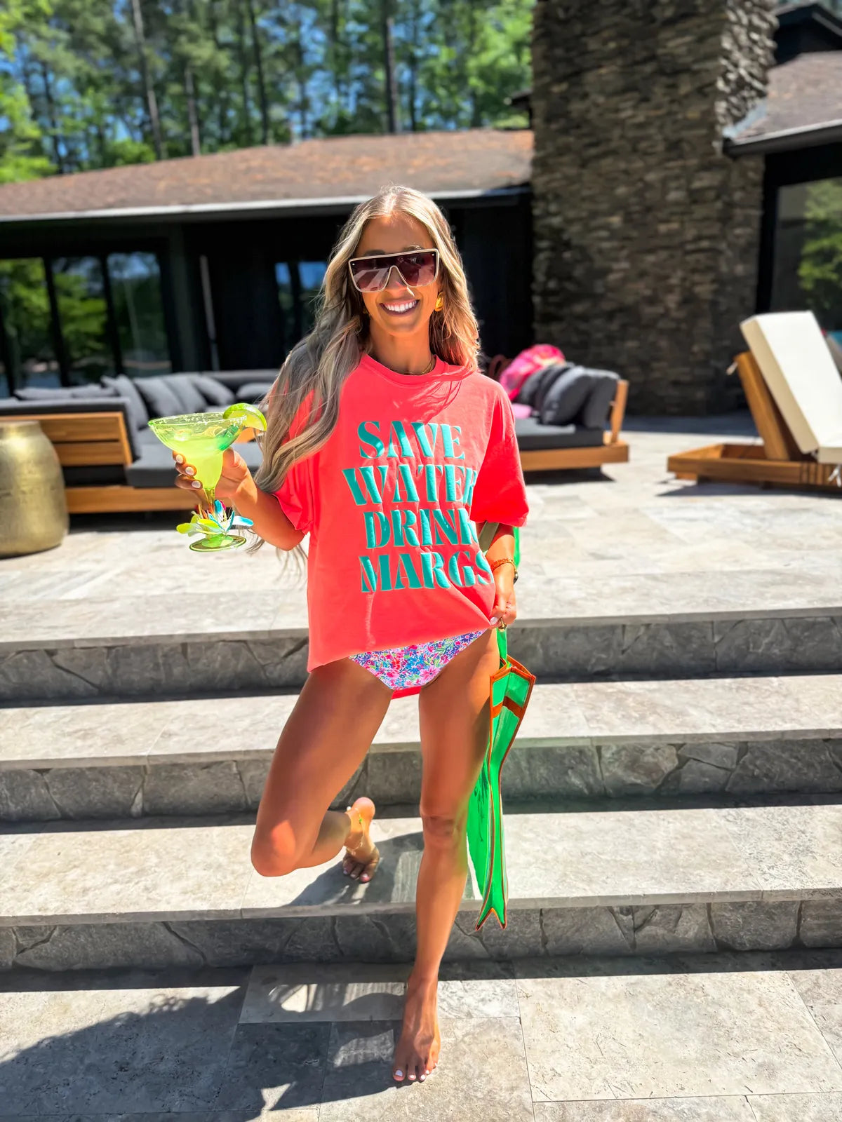 Save Water Drink Margs Watermelon Tee