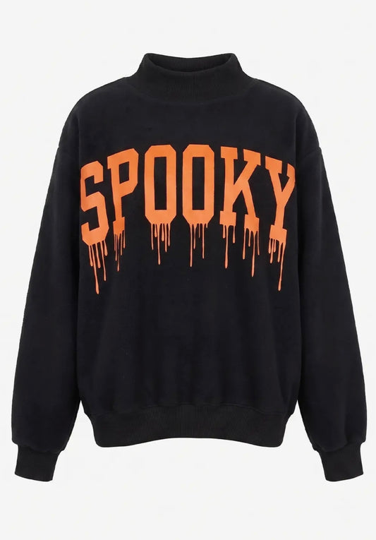 Spooky/Haunted Reversible Mockneck Sweatshirt
