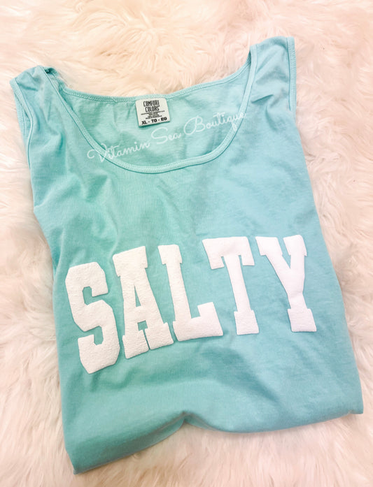 SALTY Tank Top/Swim Coverup