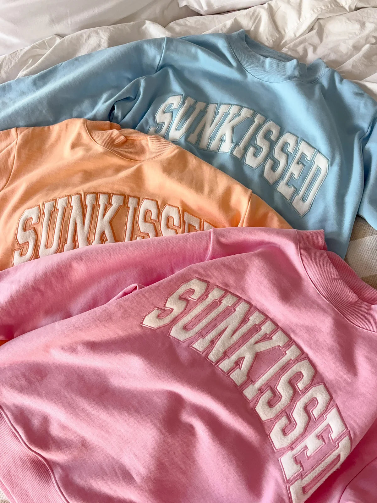 PREORDER Papaya Sunkissed Embroidered Mockneck Sweatshirt