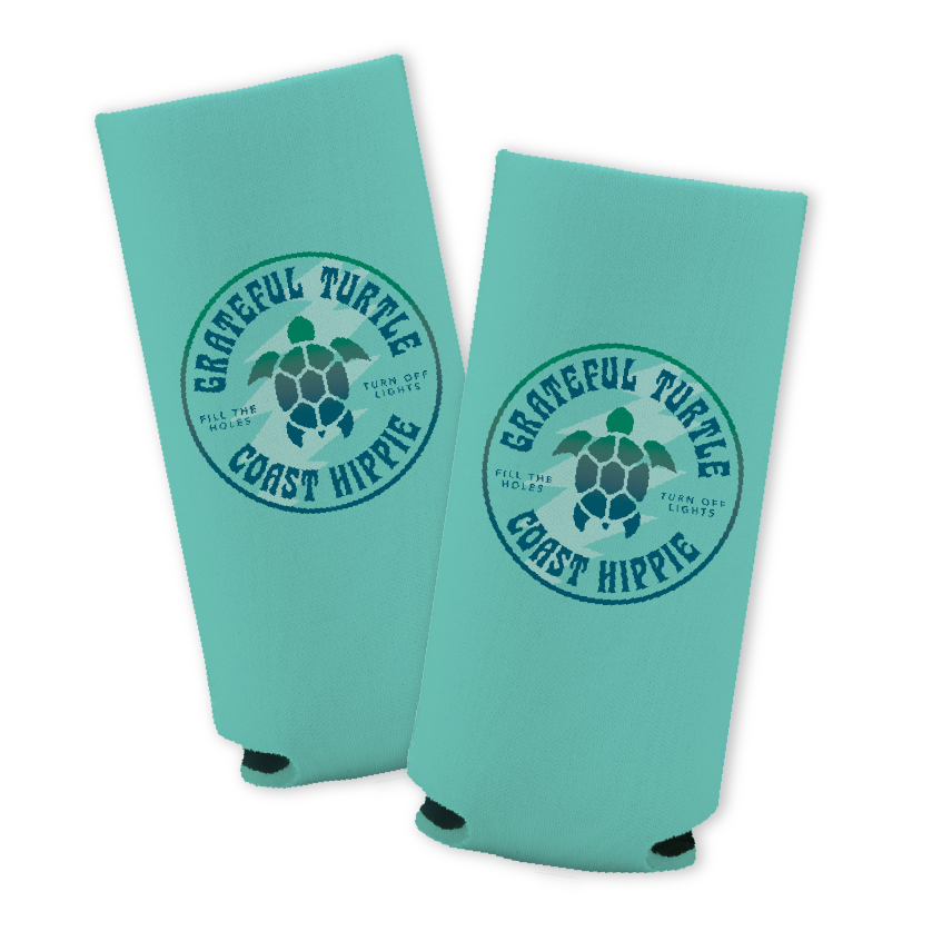 Grateful Turtle Koozie