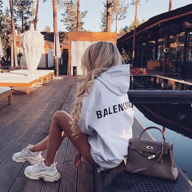 Preppy B Oversized Hoodie
