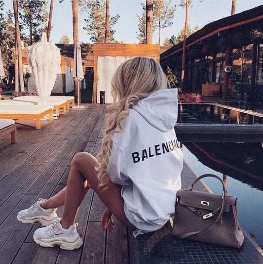 Preppy B Oversized Hoodie