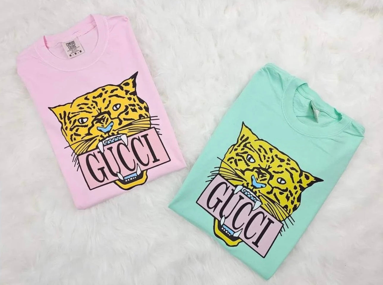 Preppy Pastel Tiger Tees