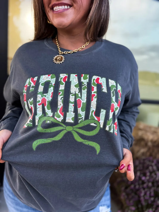 Grinch Duck Camo Long Sleeve