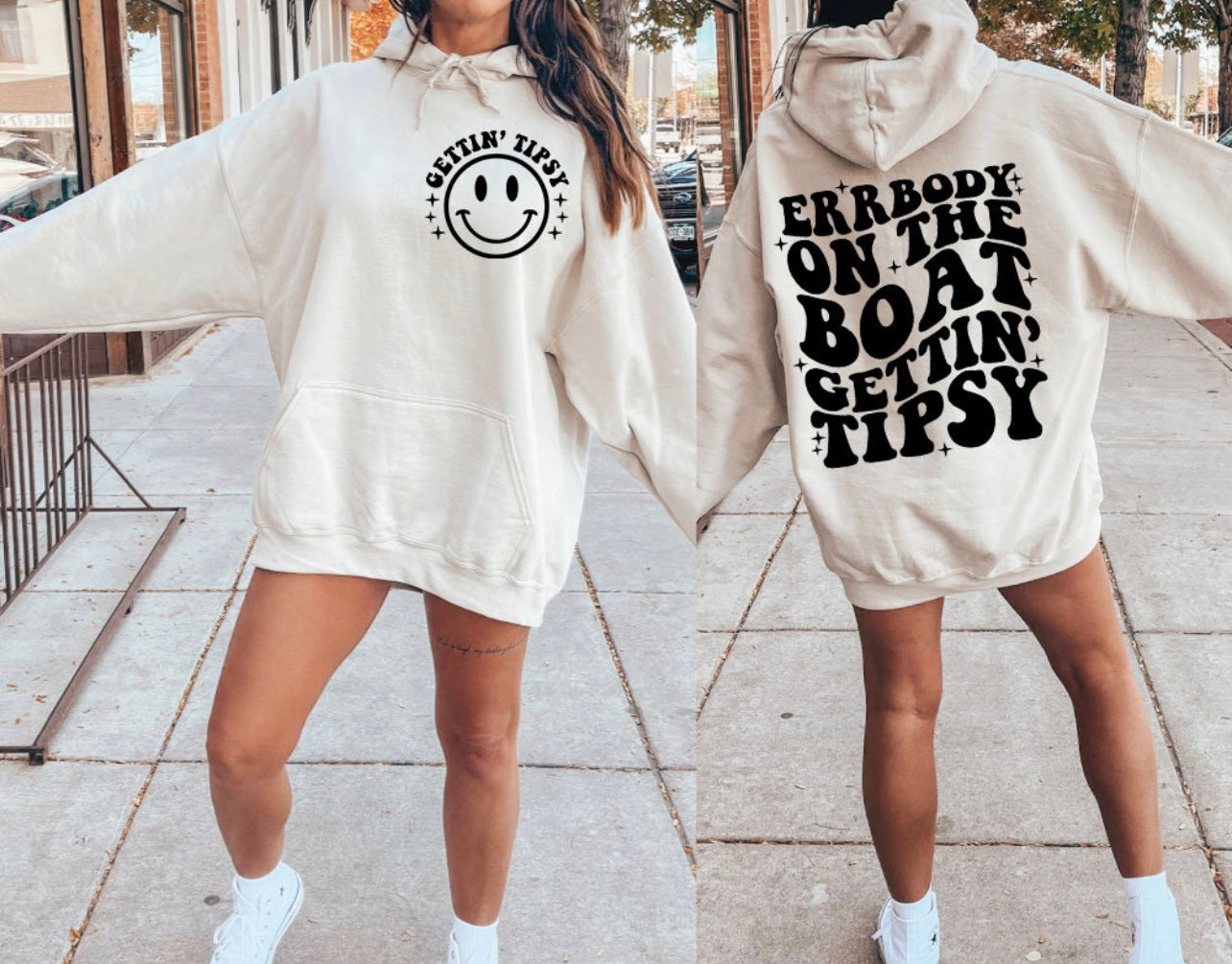 Errbody on the Boat Gettin’ Tipsy Tee/Sweatshirt/Hoodie