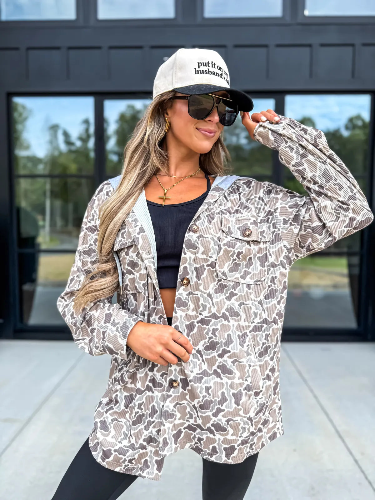 PREORDER Ribbed Shacket Duck Camo