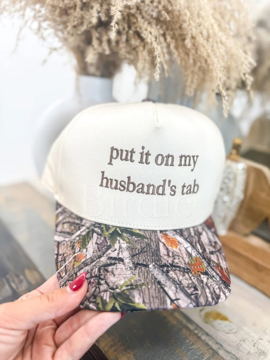 Put it on My Husband’s Tab Camo Hat