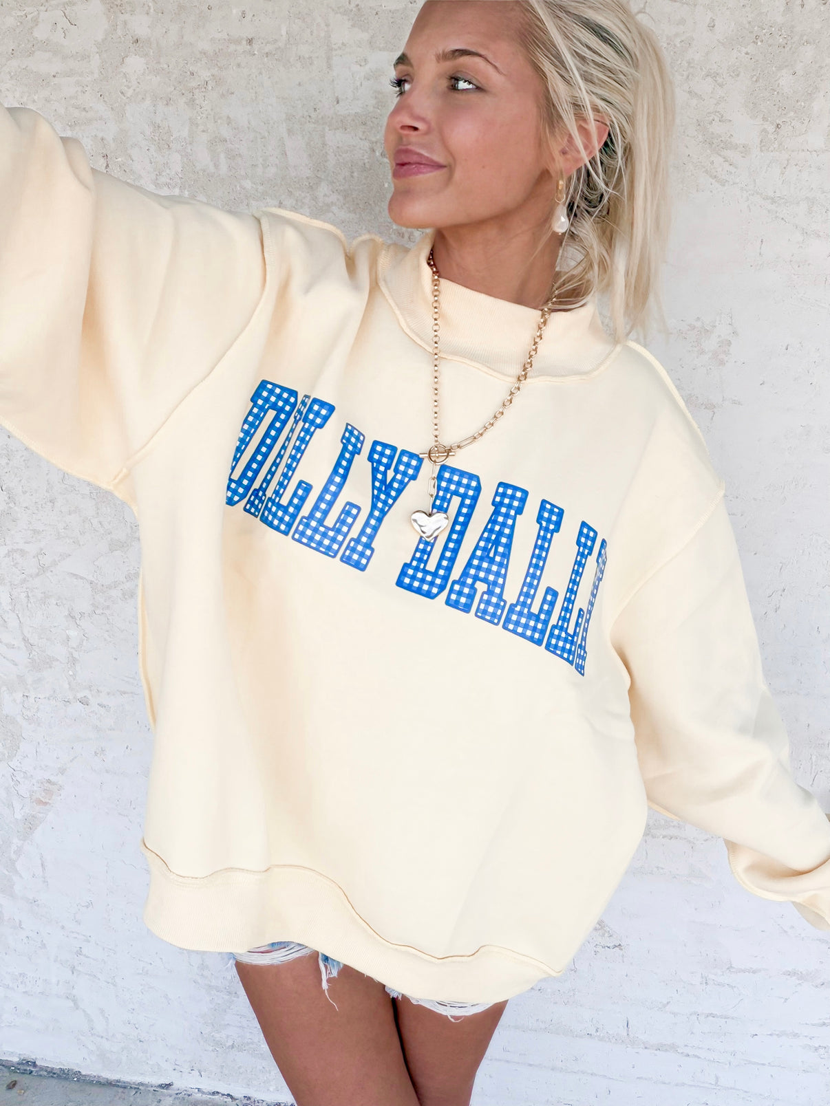 Dilly Dally/Lolly Gag Reversible Mockneck