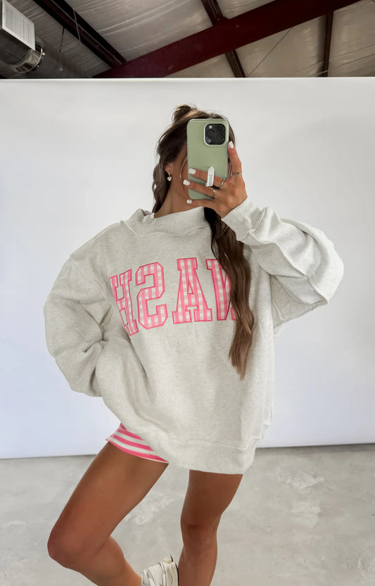 Nash Pink Mockneck Sweatshirt