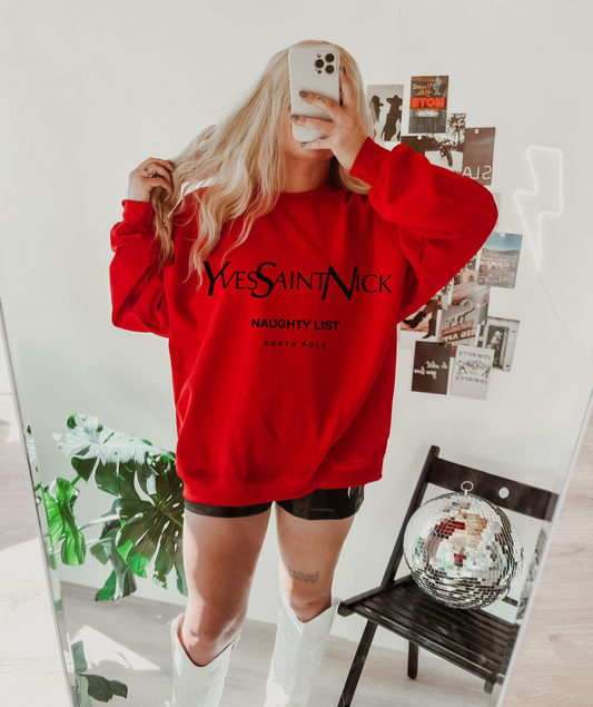 Preppy St. Nick Tee/Sweatshirt