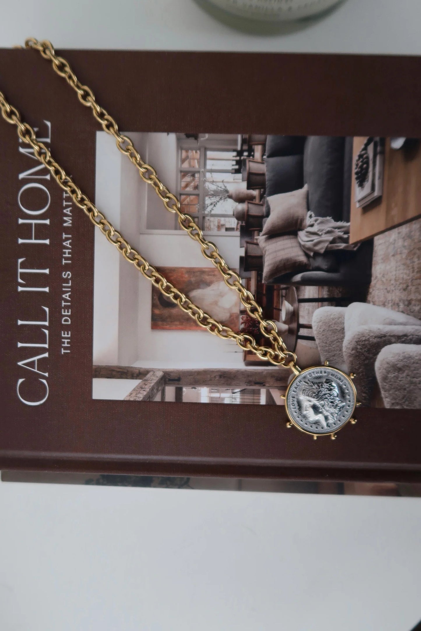 Love Each Other Coin Necklace