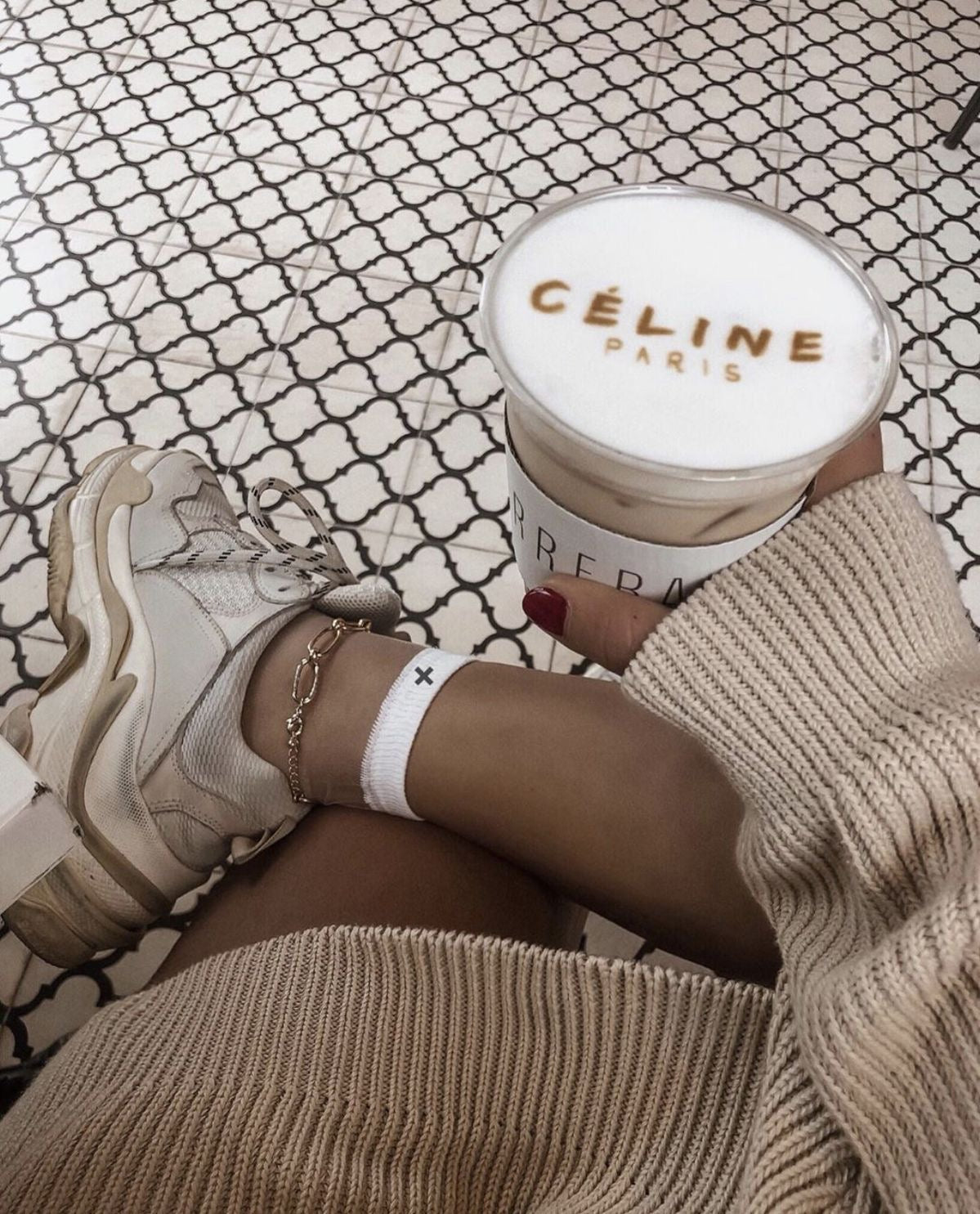 Preppy Tan Sneakers
