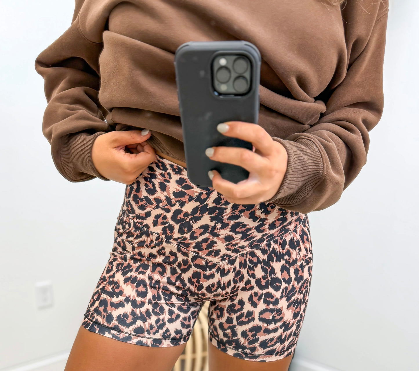 Leopard Biker Shorts