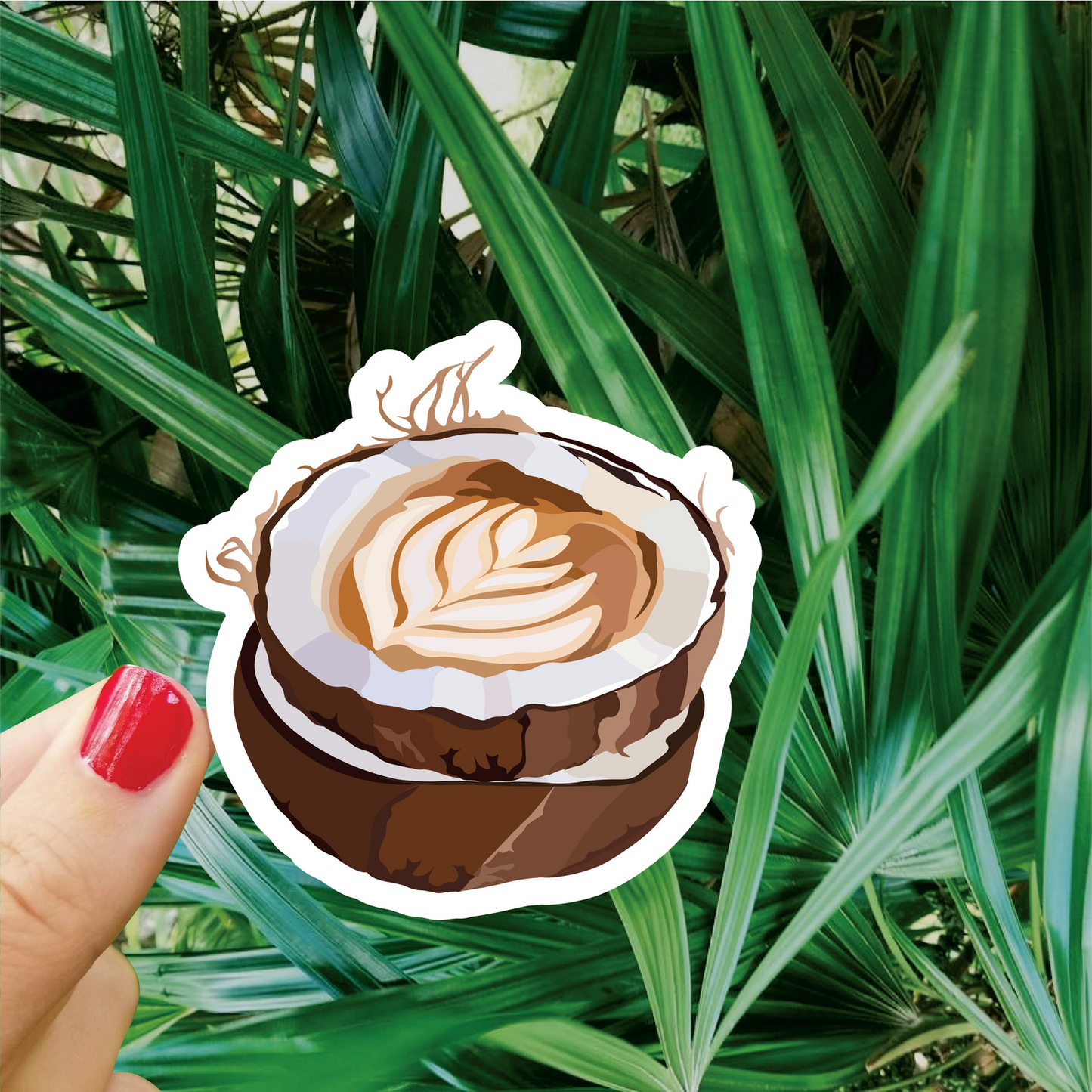 Coconut Latte Sticker