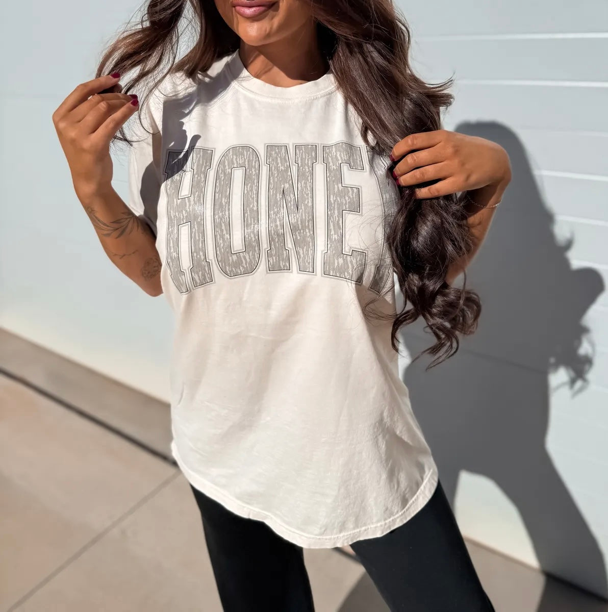 Honey Bottomland Camo Tee
