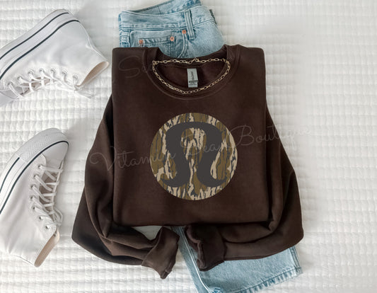 Lulu Woodland Camo Oversized Sweatshirt