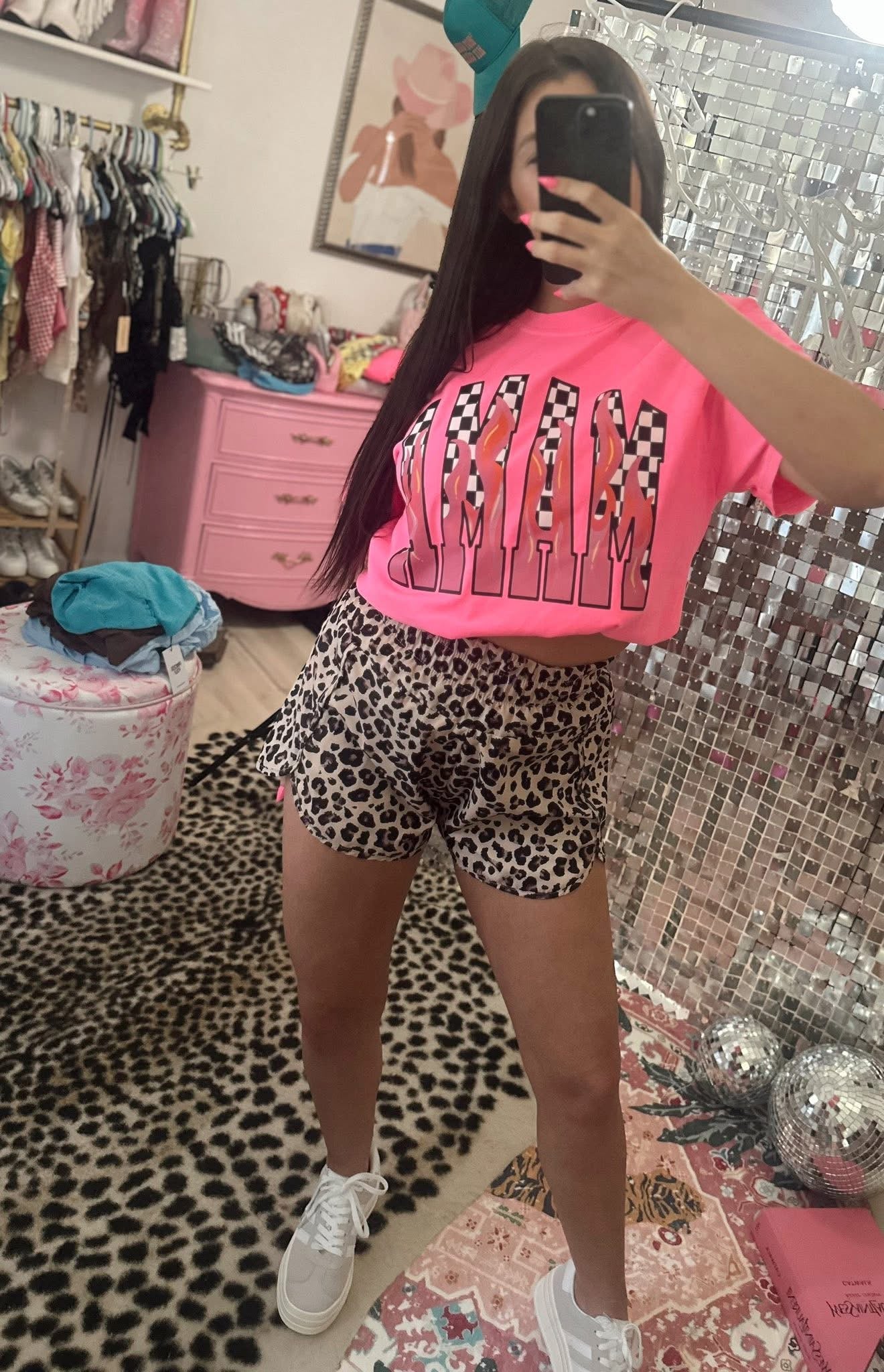 Ready to Ship Leopard High Waisted Shorts