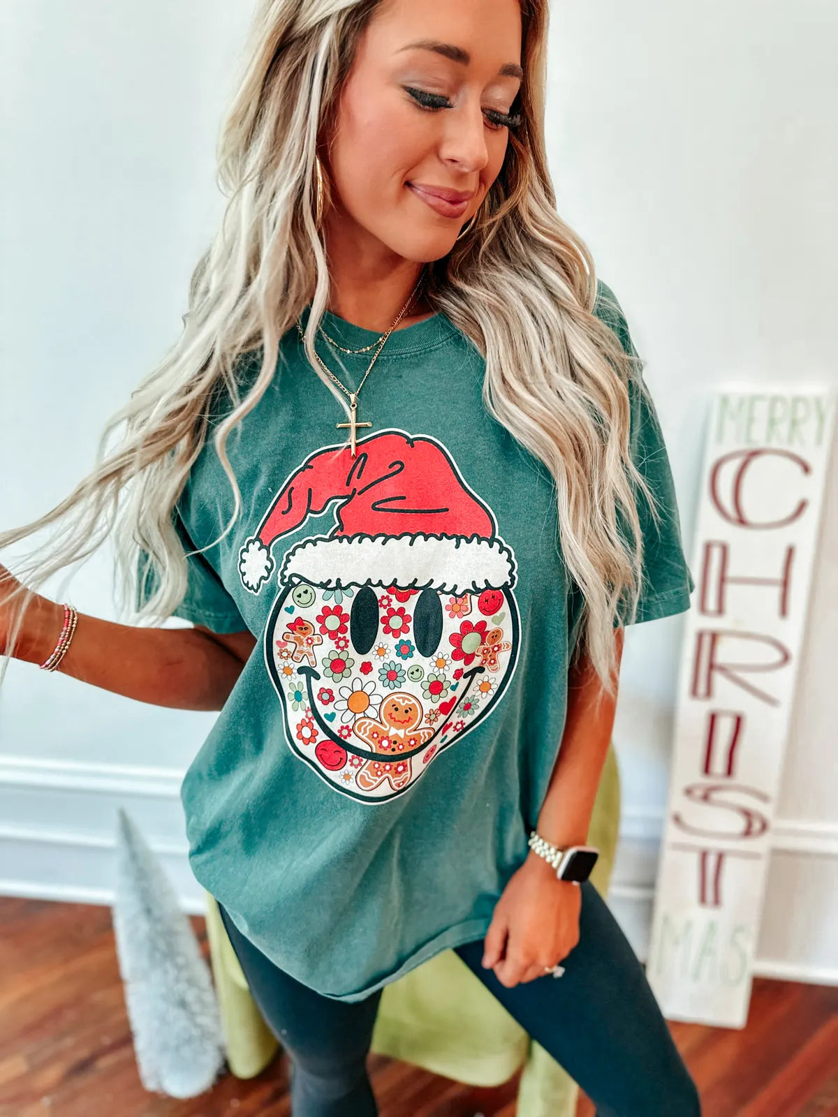 Santa Smiley Tee