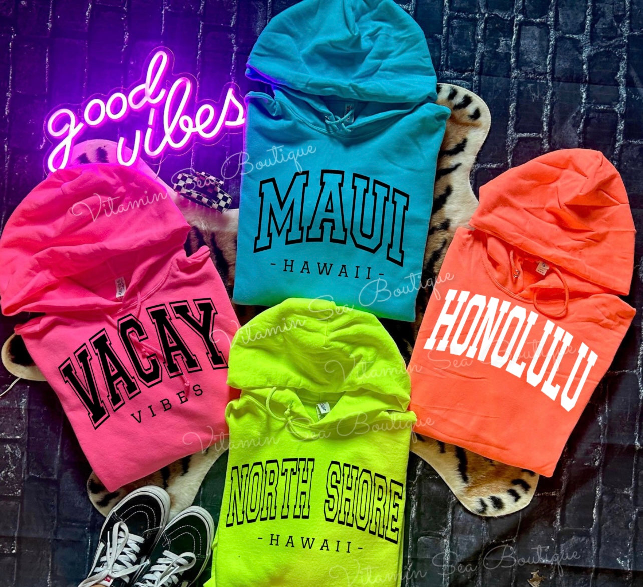 Hawaiʻi Neon Hoodies