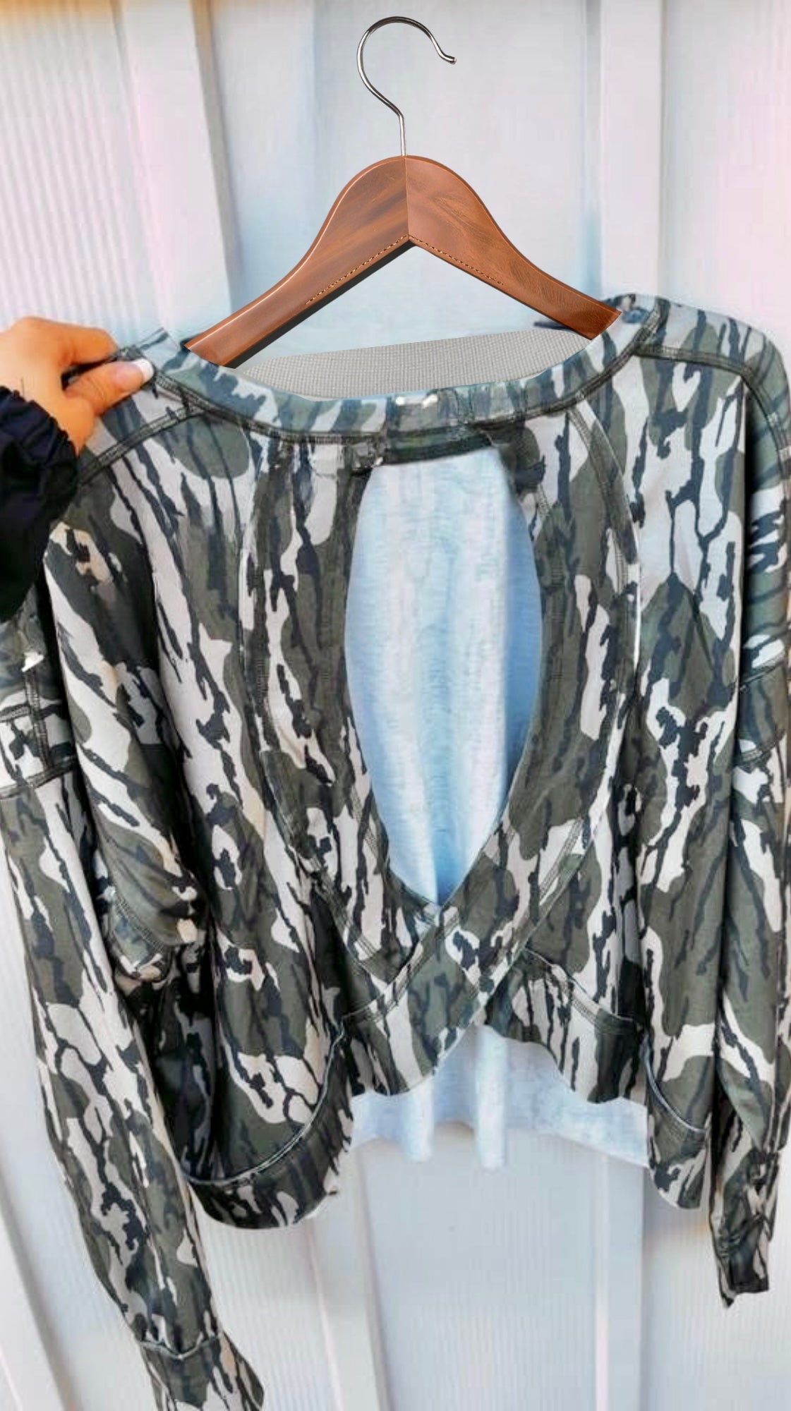 Camo Layered Top