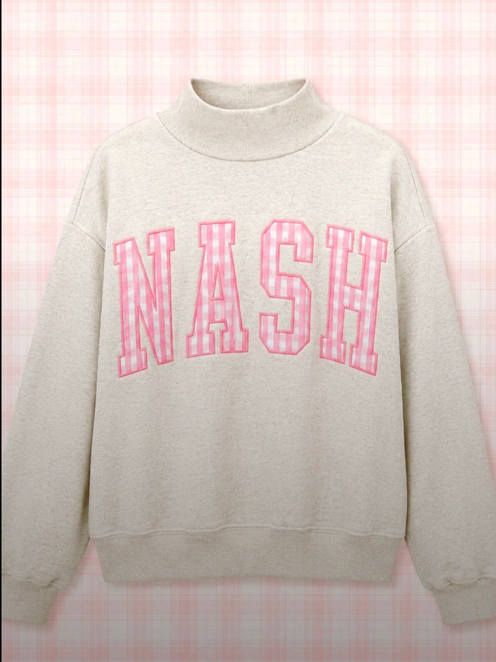 Nash Pink Mockneck Sweatshirt