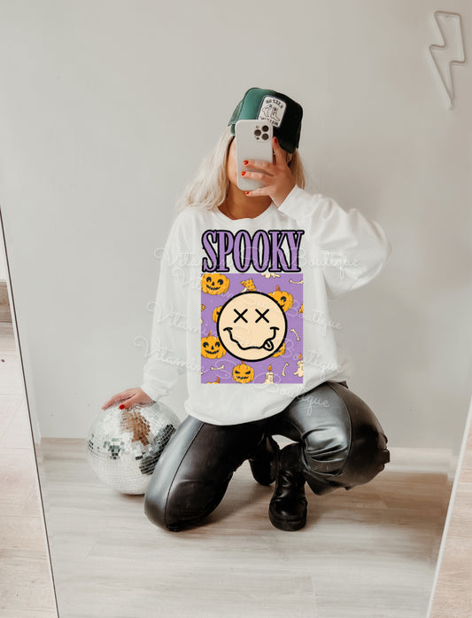 Spooky Smiley Pumpkins Tee/Sweatshirt