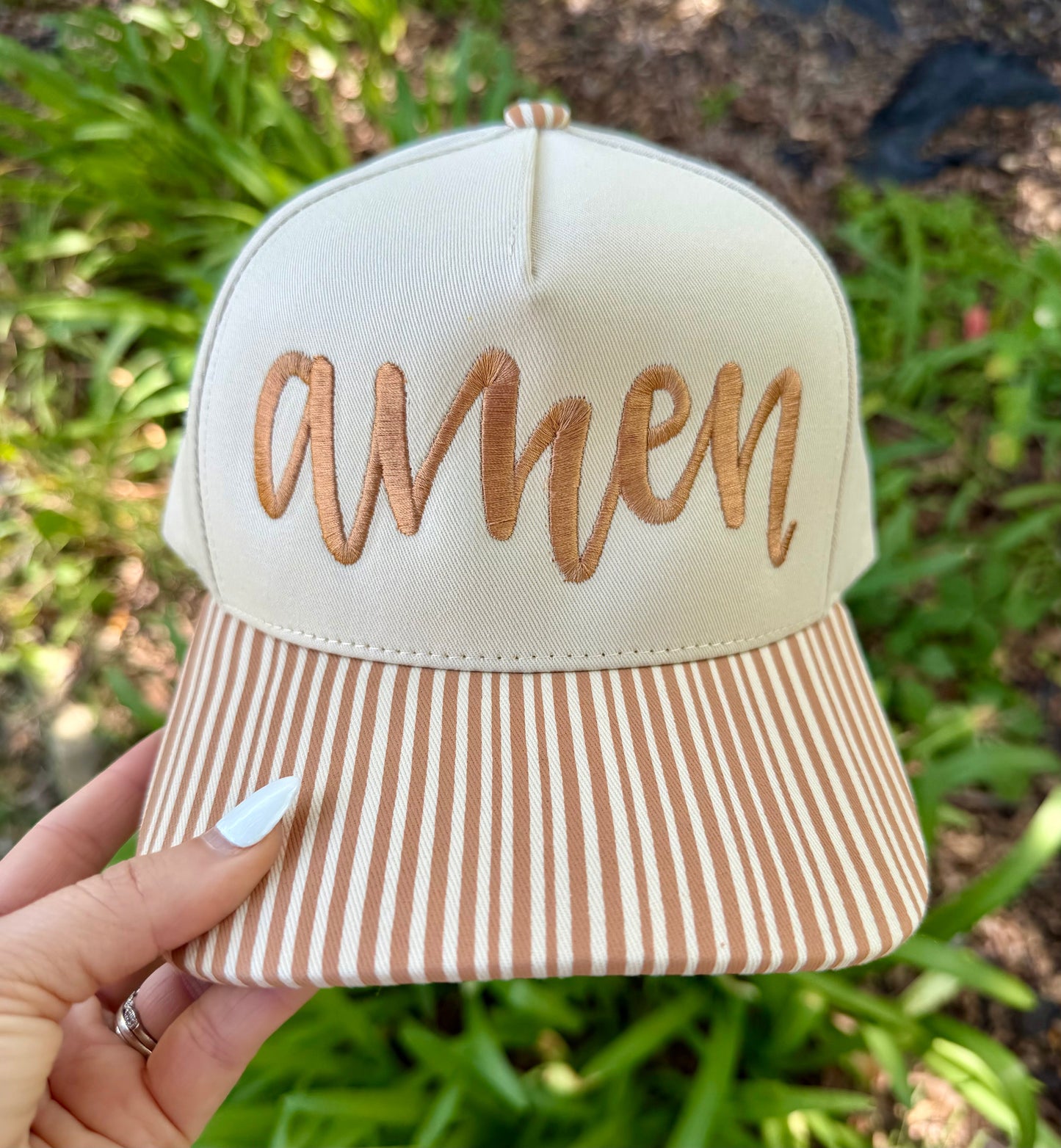 Amen Stripe Hat