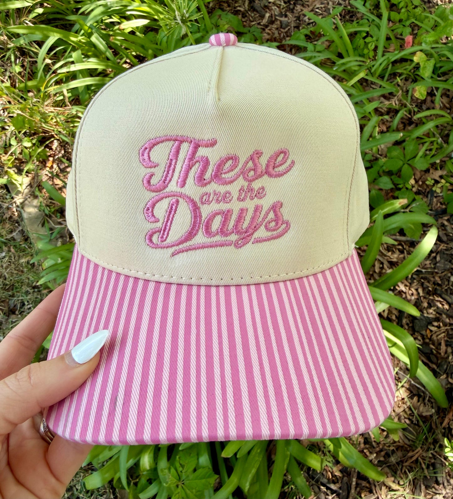 These Are The Days Stripe Hat