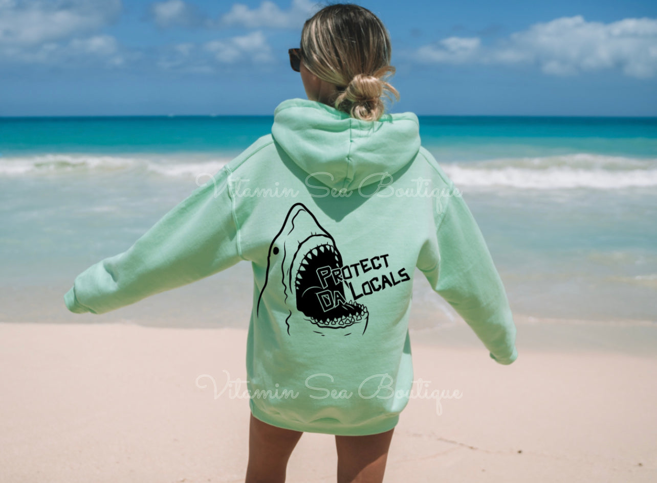 Protect Da Locals Seafoam Hoodie