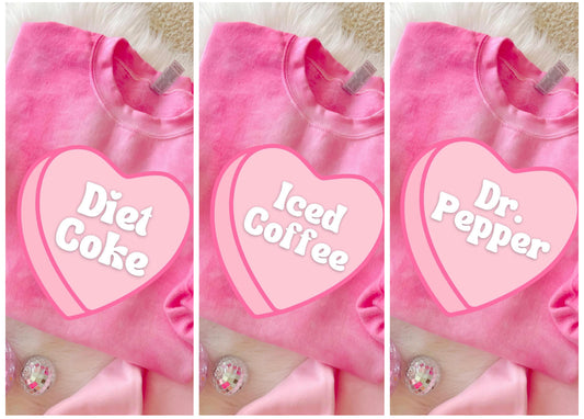 Candy Hearts Tee/Sweatshirt