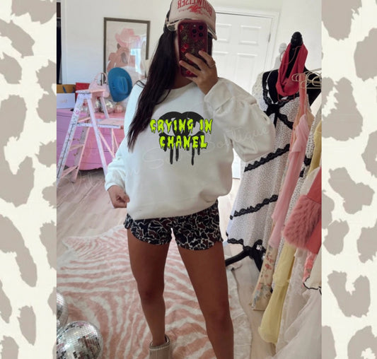 Crying in Designer Tee/Sweatshirt