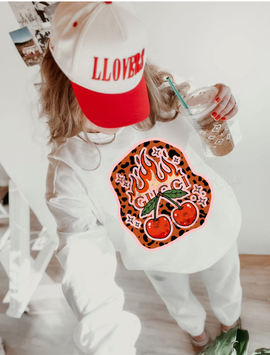 Hot & Wild Cherry Tee/Sweatshirt