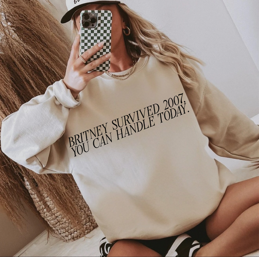 “Britney Survived 2007" Crewneck