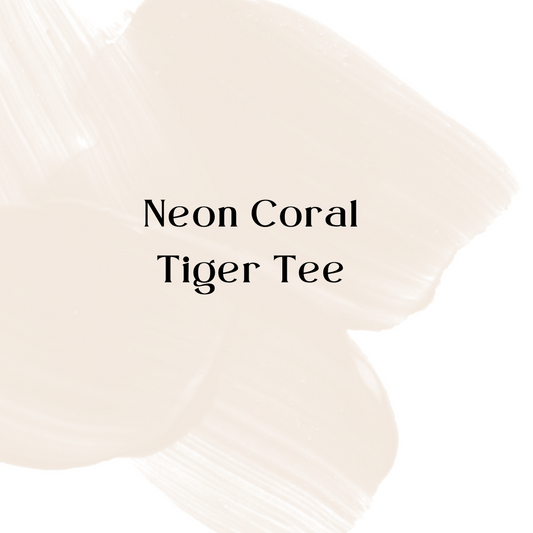 Neon Coral Tiger Tee