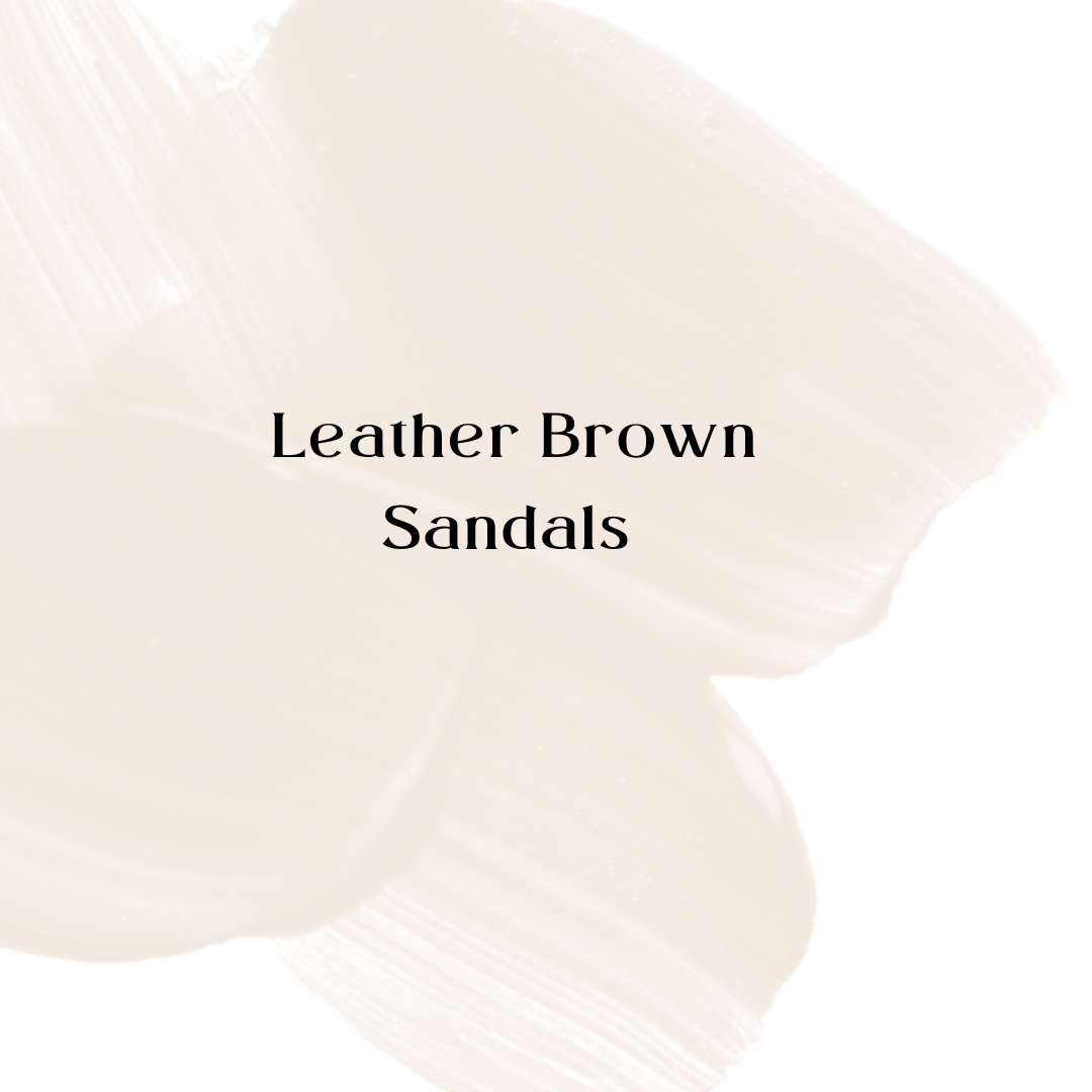 PREORDER: Leather Brown Sandals