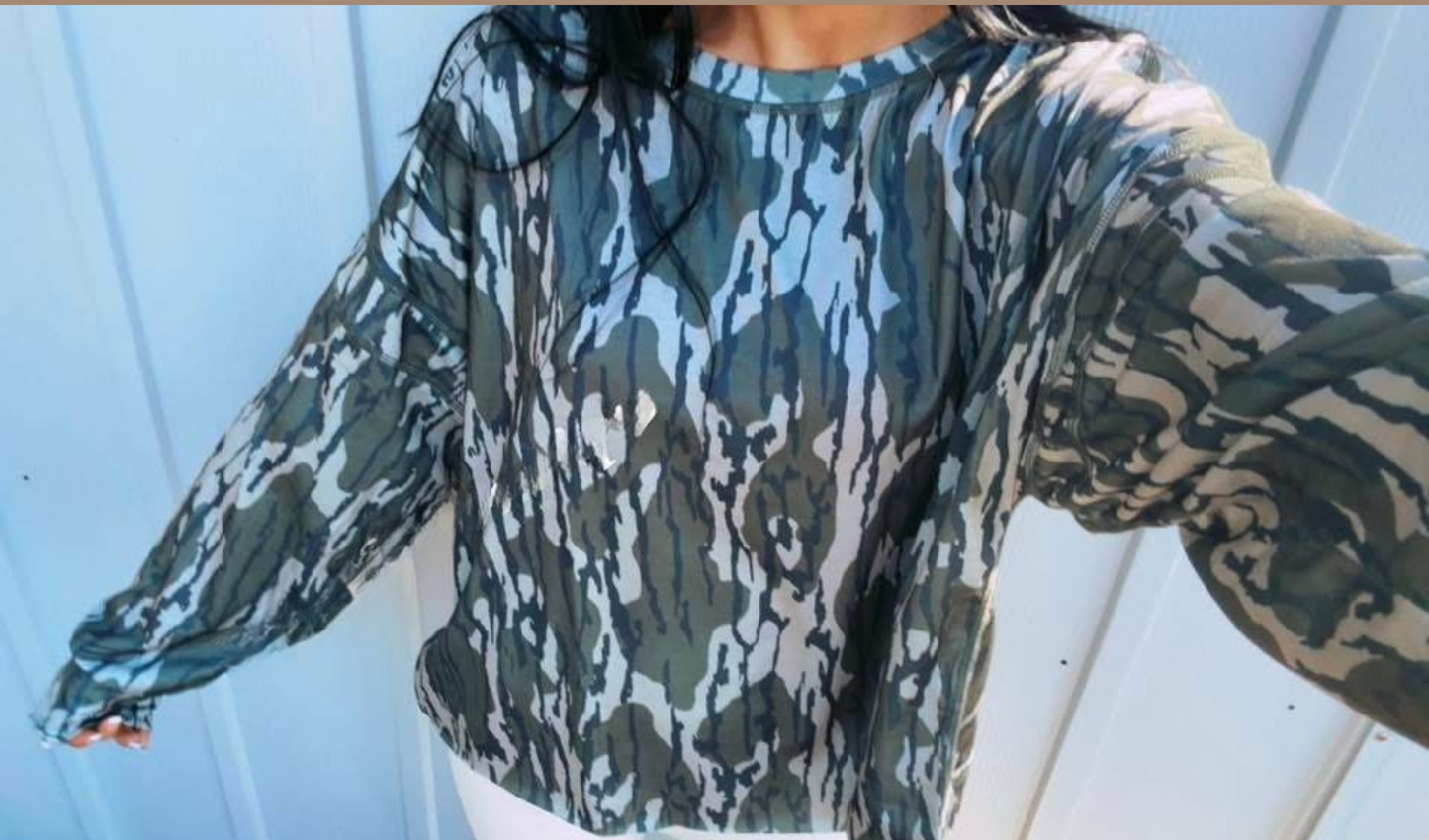 Camo Layered Top
