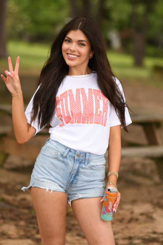 Summer Checkered Tee